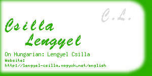 csilla lengyel business card